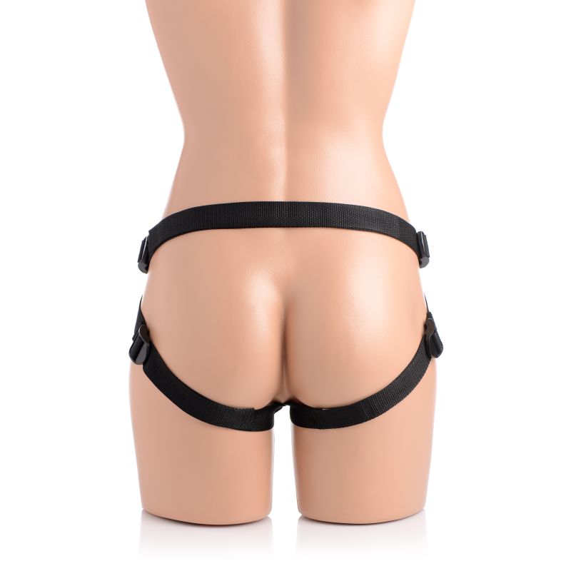 Strap U Brazen 8In Silicone Dildo With Harness Flesh