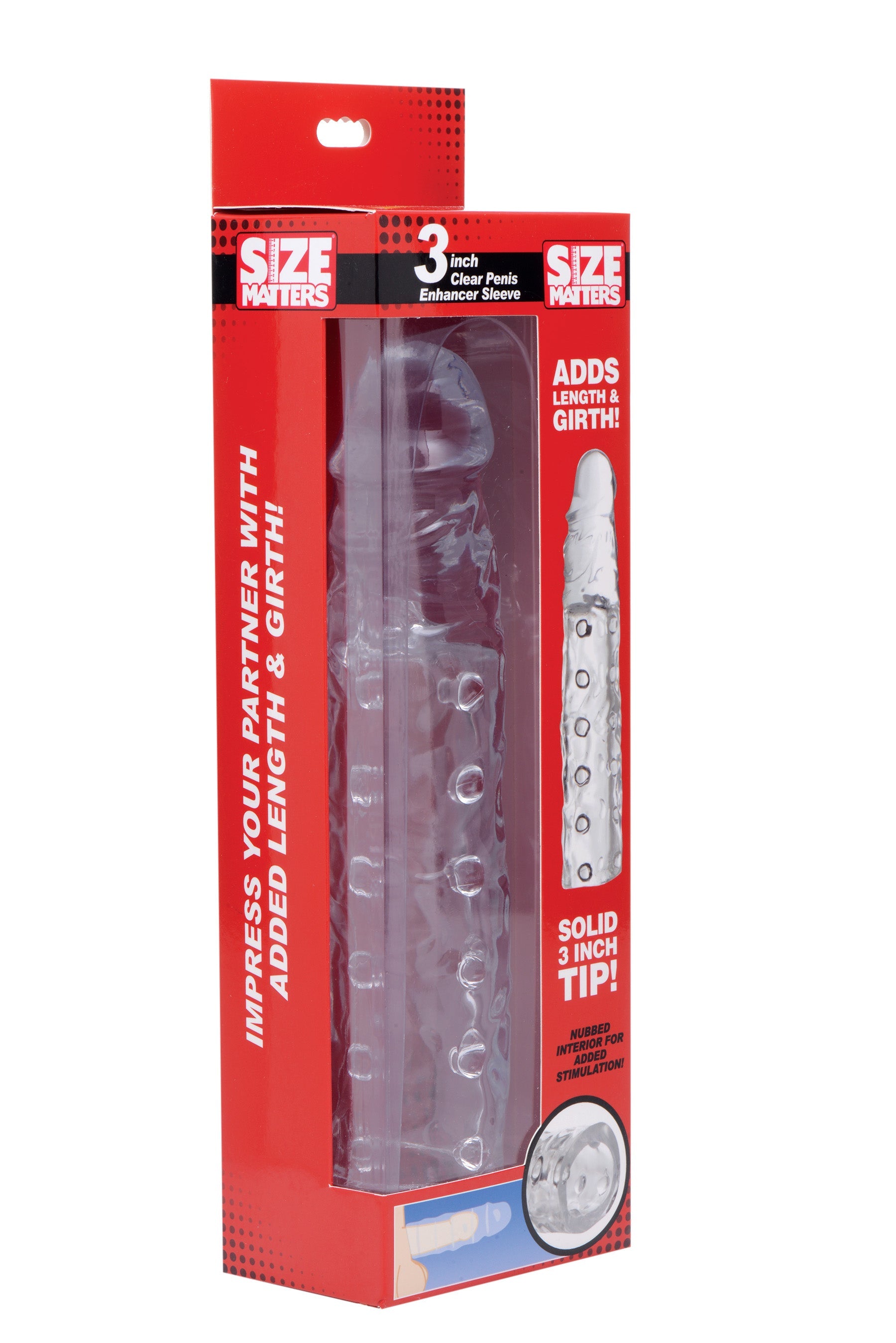 Size Matters 3In Penis Enhancer Sleeve