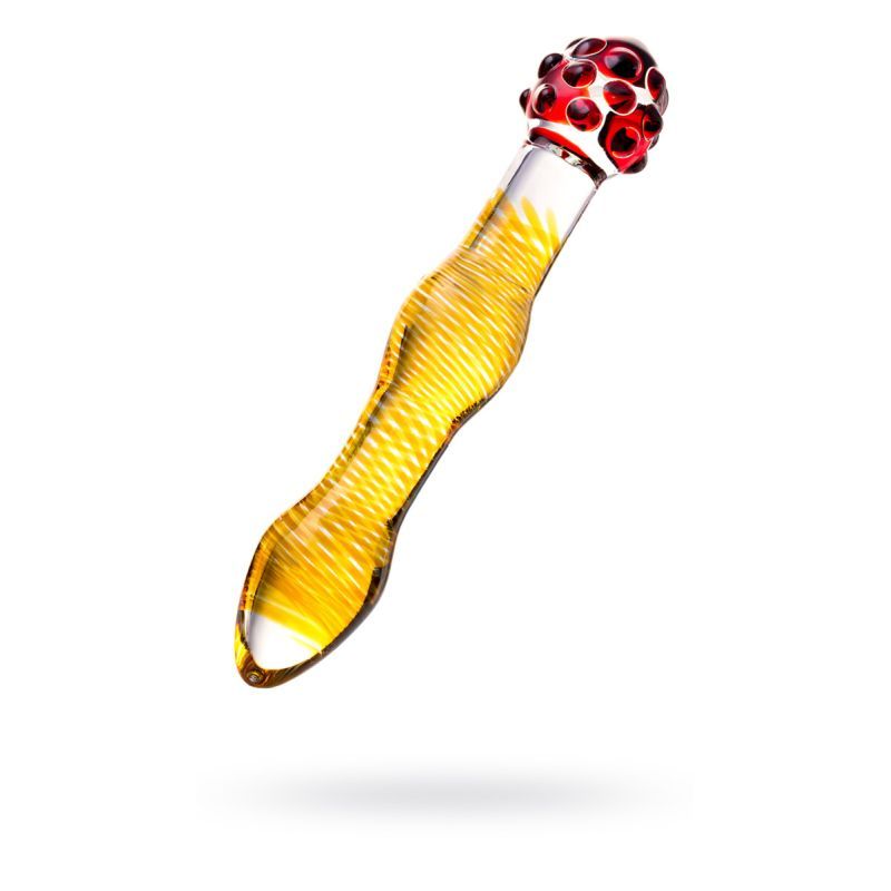 Sexus Glass Dildo Yellow And Red 20.5Cm