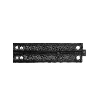 Noir Wrist Wallet With Hidden Zipper Black