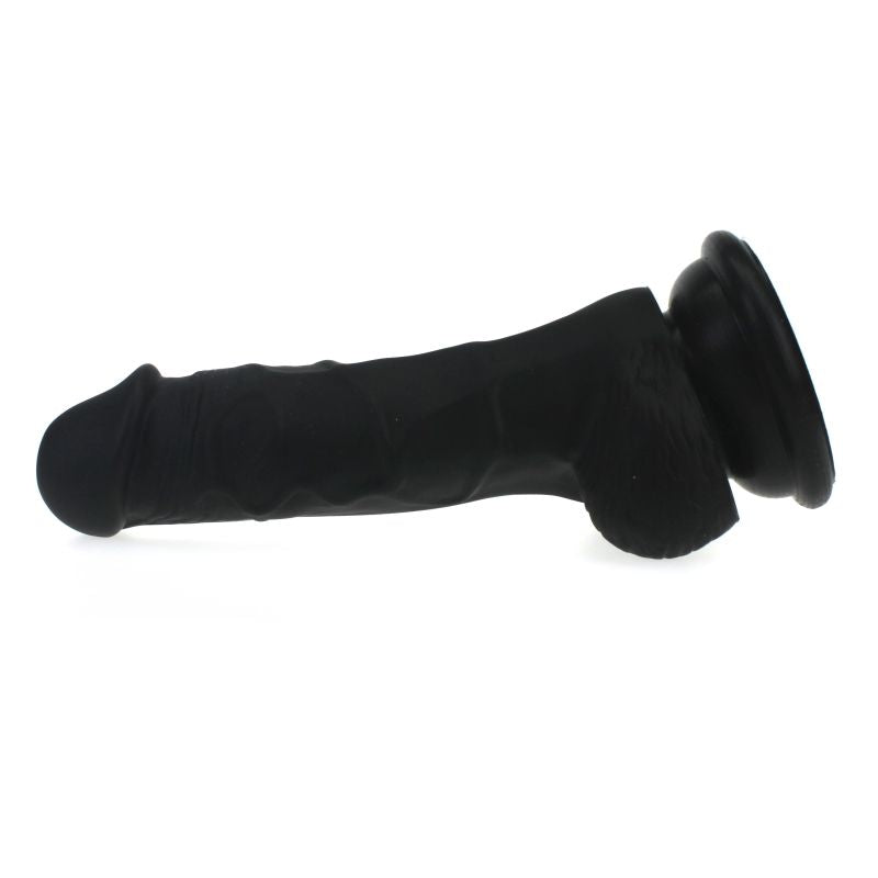 X-Men Realistic Dildo Veined Shaft With Balls Black