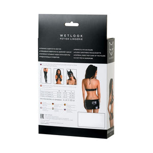 Glossy Wetlook Set Brianna - Black - Large