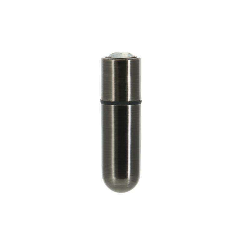 Power Bullet First Class 6Cm Rechargeable With Crystal Gun Metal