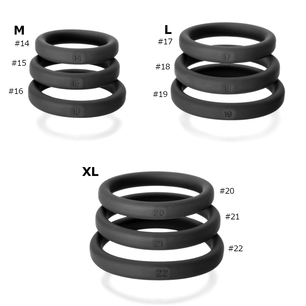 Perfectfit Xact-Fit Silicone Rings Medium 3 Kit