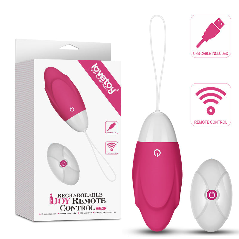 Lovetoy Ijoy Wireless Remote Rechargeable Egg Pink