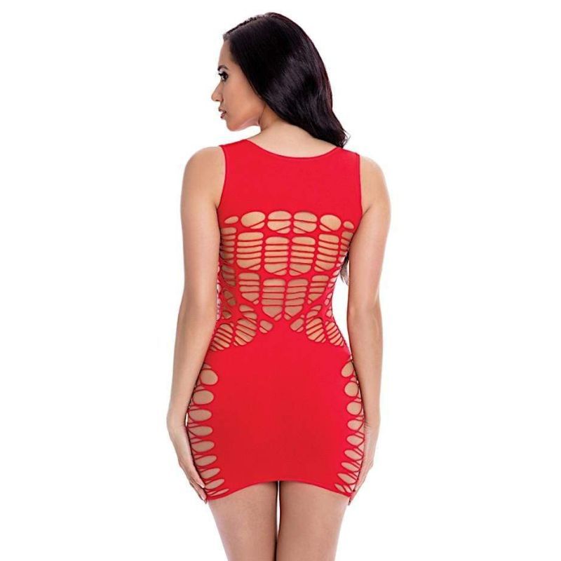 Pink Lipstick Dynamite Diva Mini Dress Red
