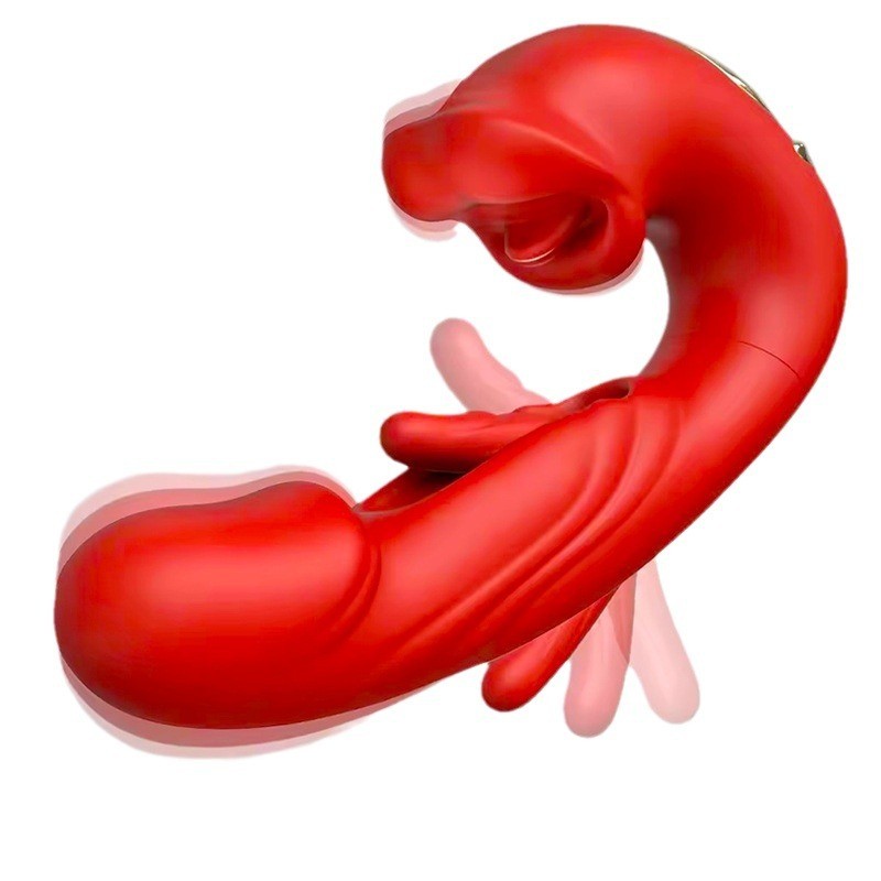 3-in-1 Tongue Vibrator Sucking G-Spot Masturbator