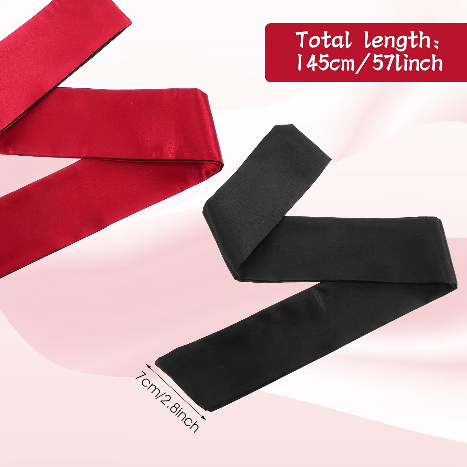 Satin Blindfold Eye Mask 4-Pack