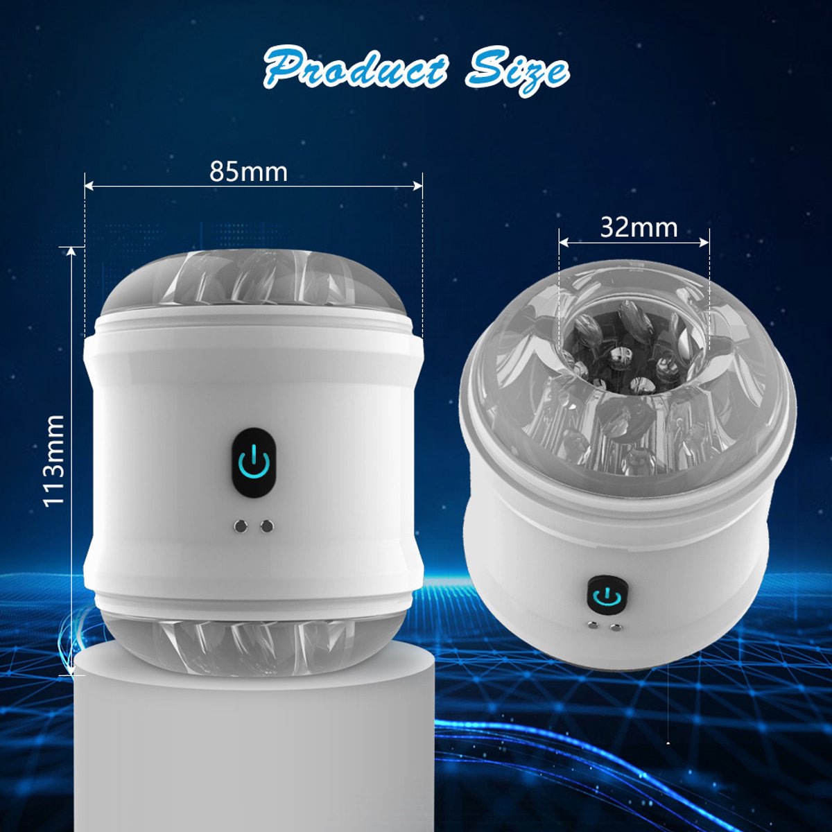 Automatic Vibrating Suction Masturbator