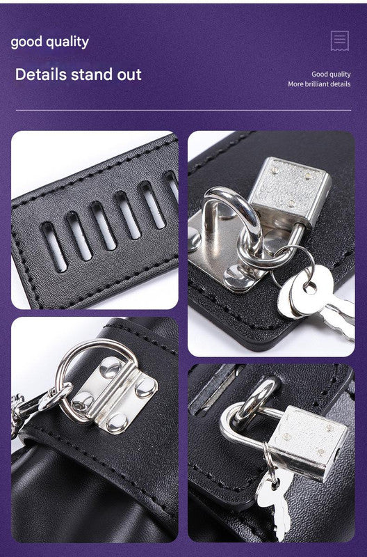 PU Leather Padded Bondage Mitts