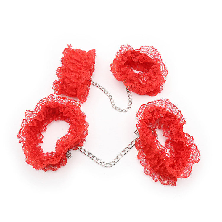 7-Piece Lace & Feather Playful Lingerie Accessory Set