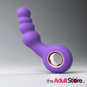 Handheld G-Spot & Prostate Massager With Beads - Purple