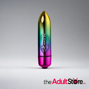 Rocks Off 80Mm 7 Speed Rainbow Vibrating Bullet