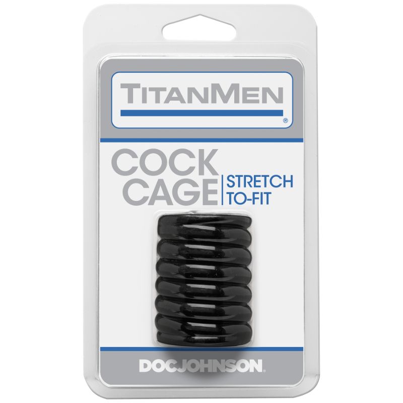 Titanmen Cock Cage Black - Black