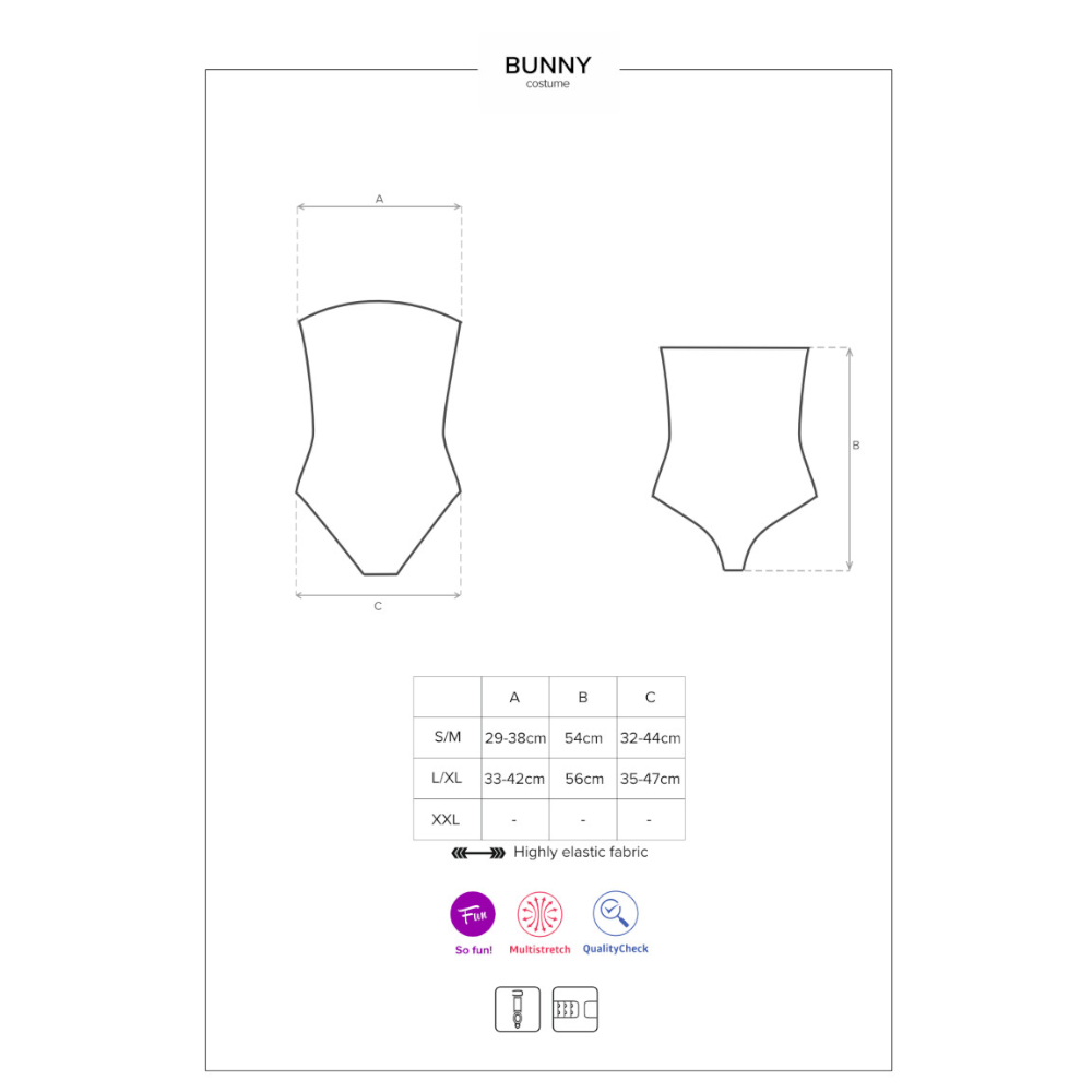 Bunny Mask Costume 5 Pc