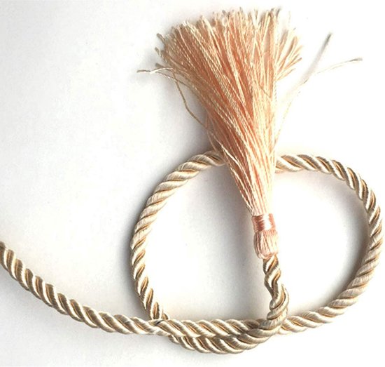 Soft and Silky Strong Braided Twisted Rope - 32 Feet 8mm (1/3") Diameter - 10 Meters Strong Multi-Purpose Hemp Rope, Shiny Rope