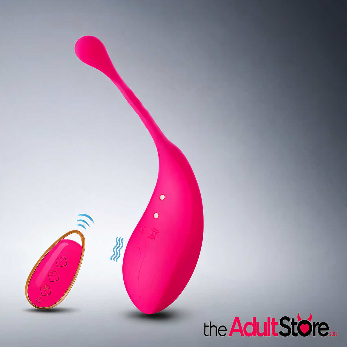 Silky Silicone Remote Control Vibrating Egg - Pink