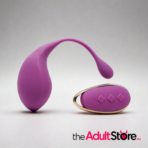 Silky Silicone Remote Control Vibrating Egg - Purple