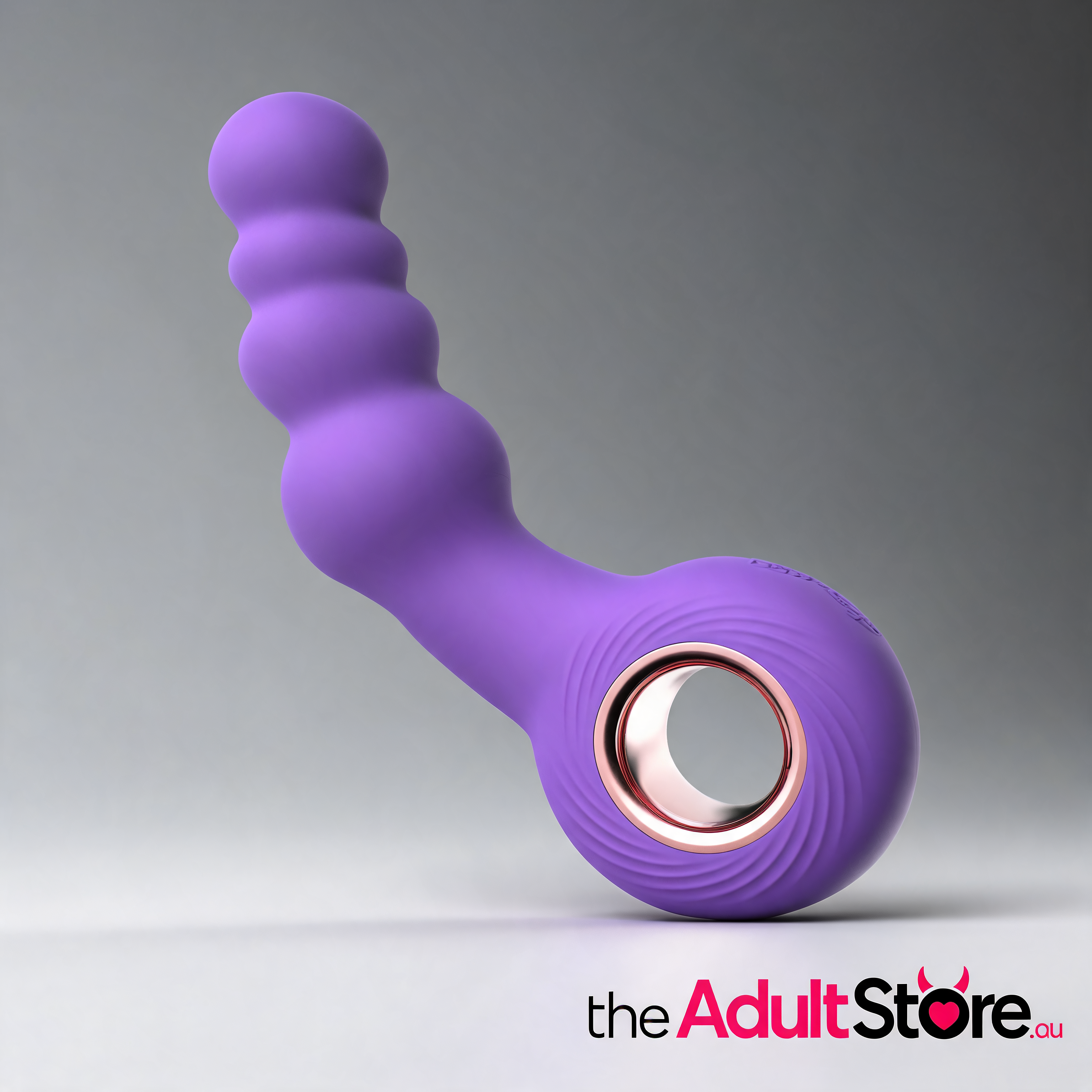 Handheld G-Spot & Prostate Massager With Beads - Purple