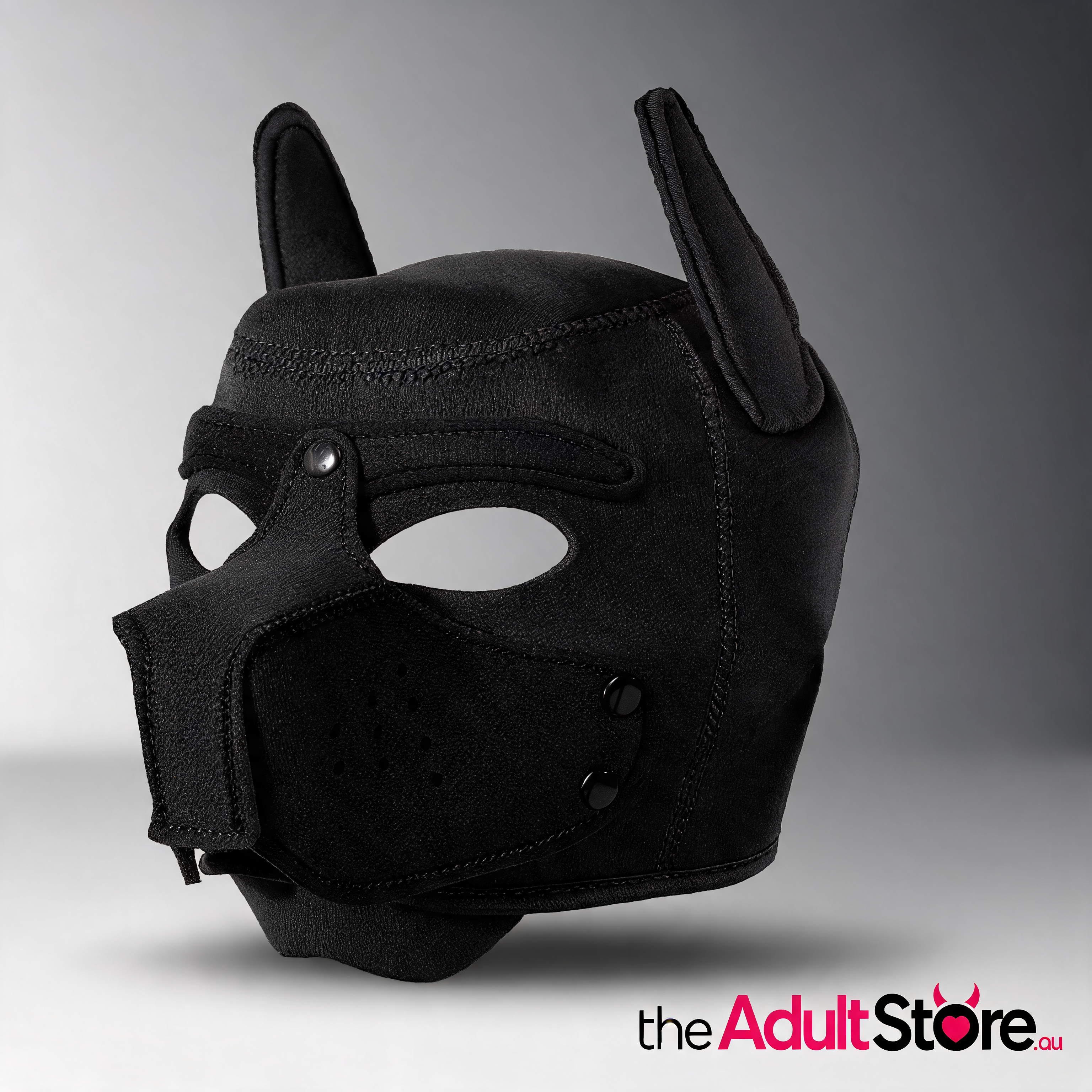Playful Puppy Hood Mask - Black