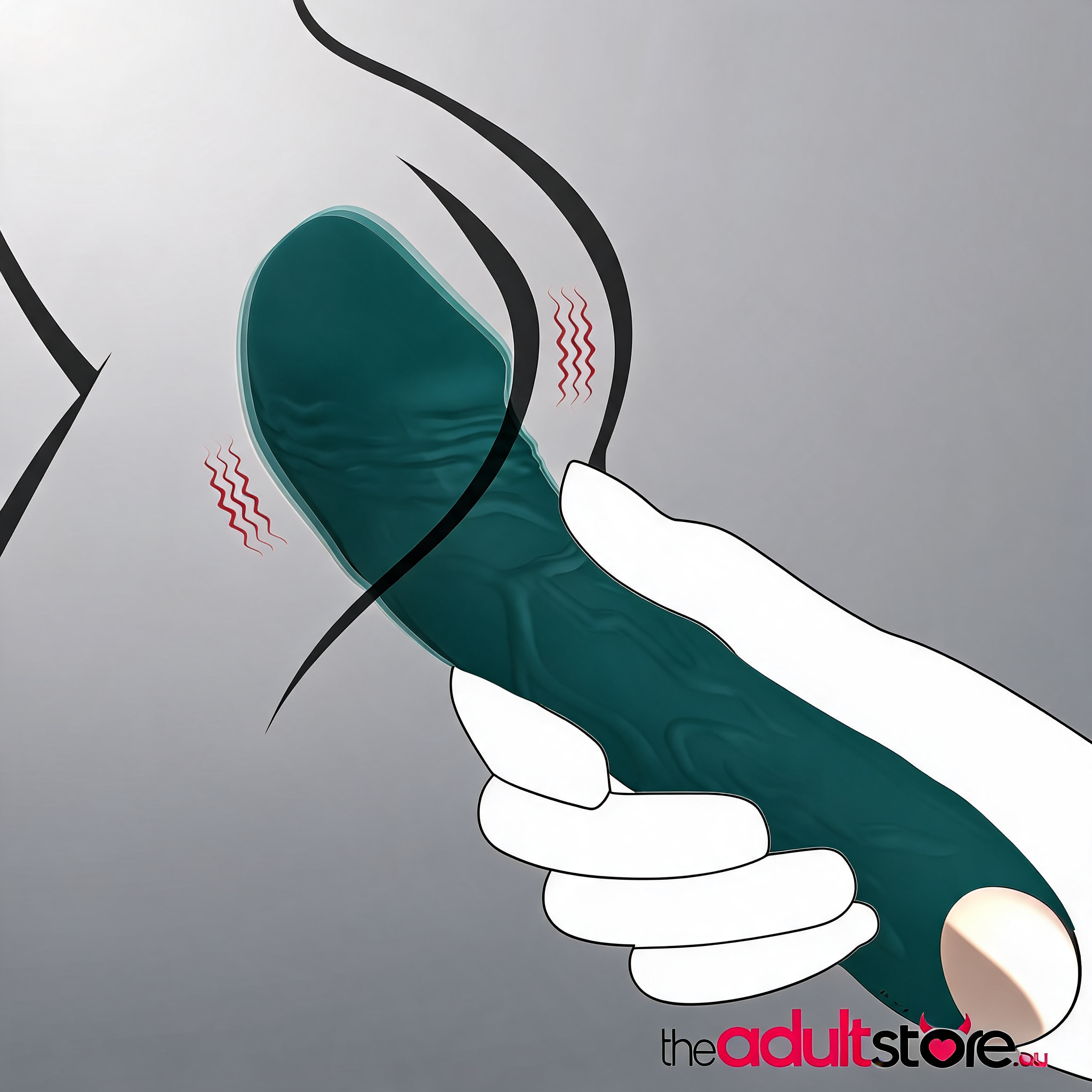 Intense Pleasure G-Spot Vibrator - Dark Green