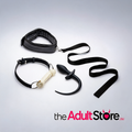 Tailz Puppy Play Set Including Gag Plug And Collar Black