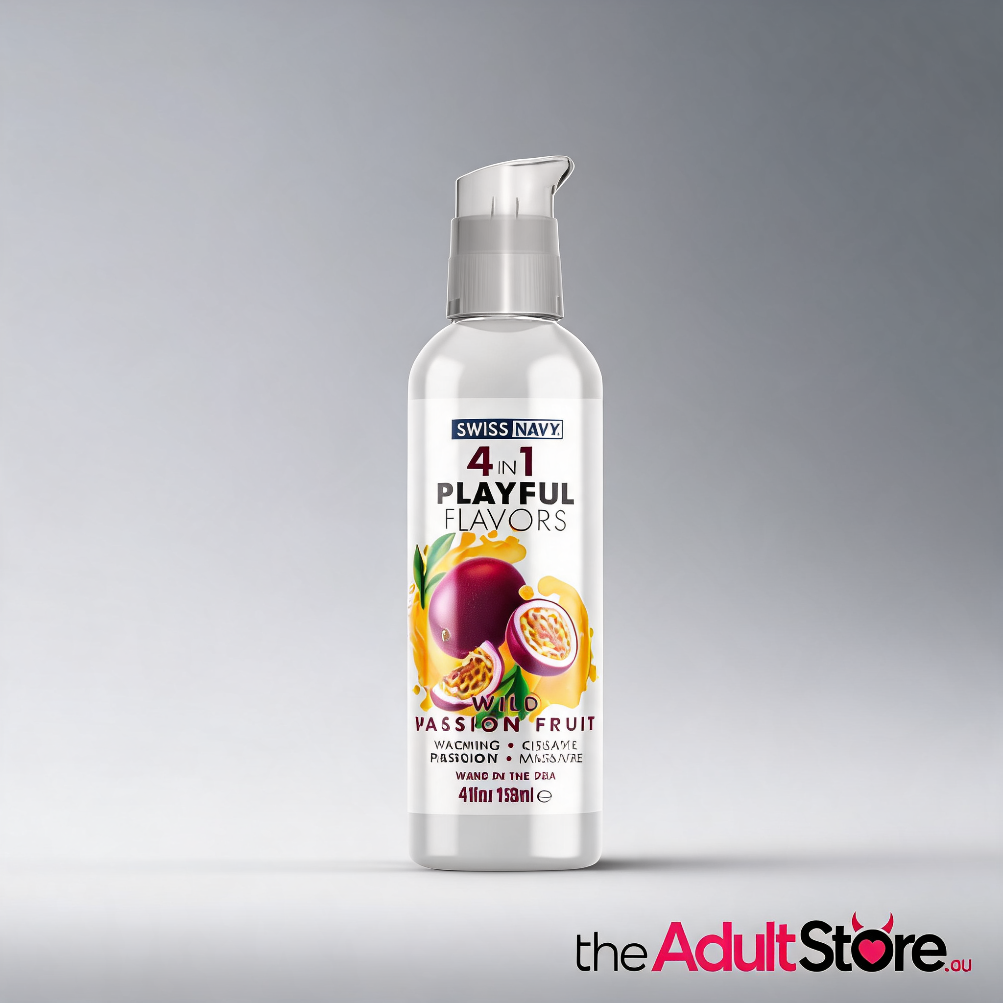 Swiss Navy Playful Flavours 4-in-1 Lubricant Wild Passion Fruit 4Oz