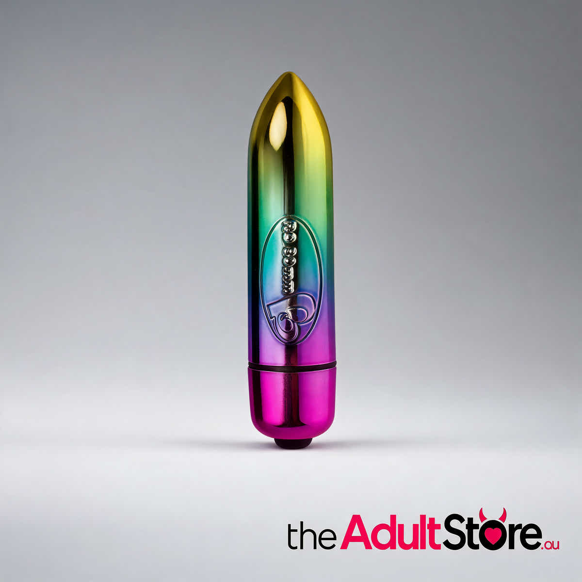 Rocks Off 80Mm 7 Speed Rainbow Vibrating Bullet