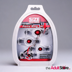 Size Matters Endurance Clear 4 Ring Penis Set