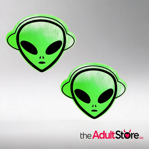 Neva Nude Neon Green Blacklight Alien Pasties