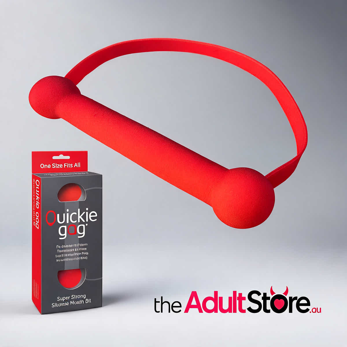 Quickie Gag Mouth Bit Red