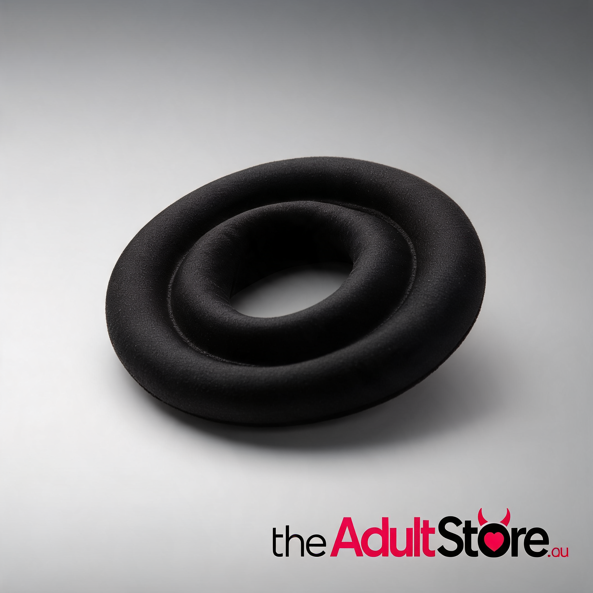 Silicone Donut Cushion Black For Pump Cylinder 1.75In 2.15In Dia