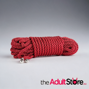 Lovetoy Rebellion Reign Crimson Silky Bondage Rope Red