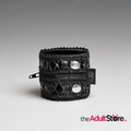 Noir Wrist Wallet With Hidden Zipper Black
