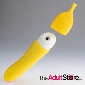 Natalies Toy Box Banana Cream Air Pulse G Spot Vibrator