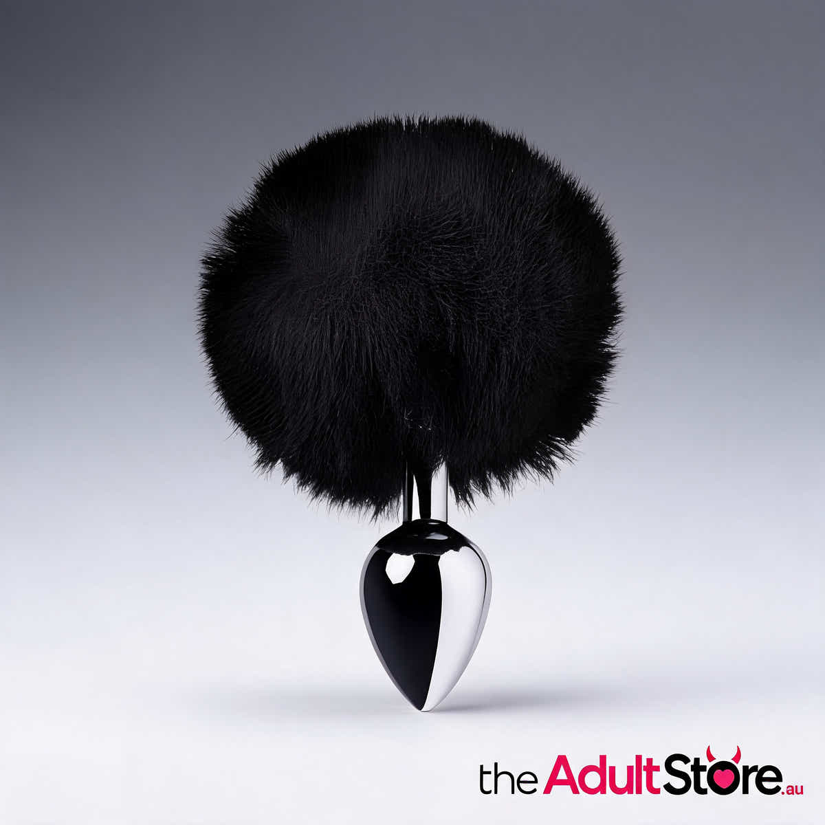 Lovetoy Silver Metal Anal Plug Small With Black Tail