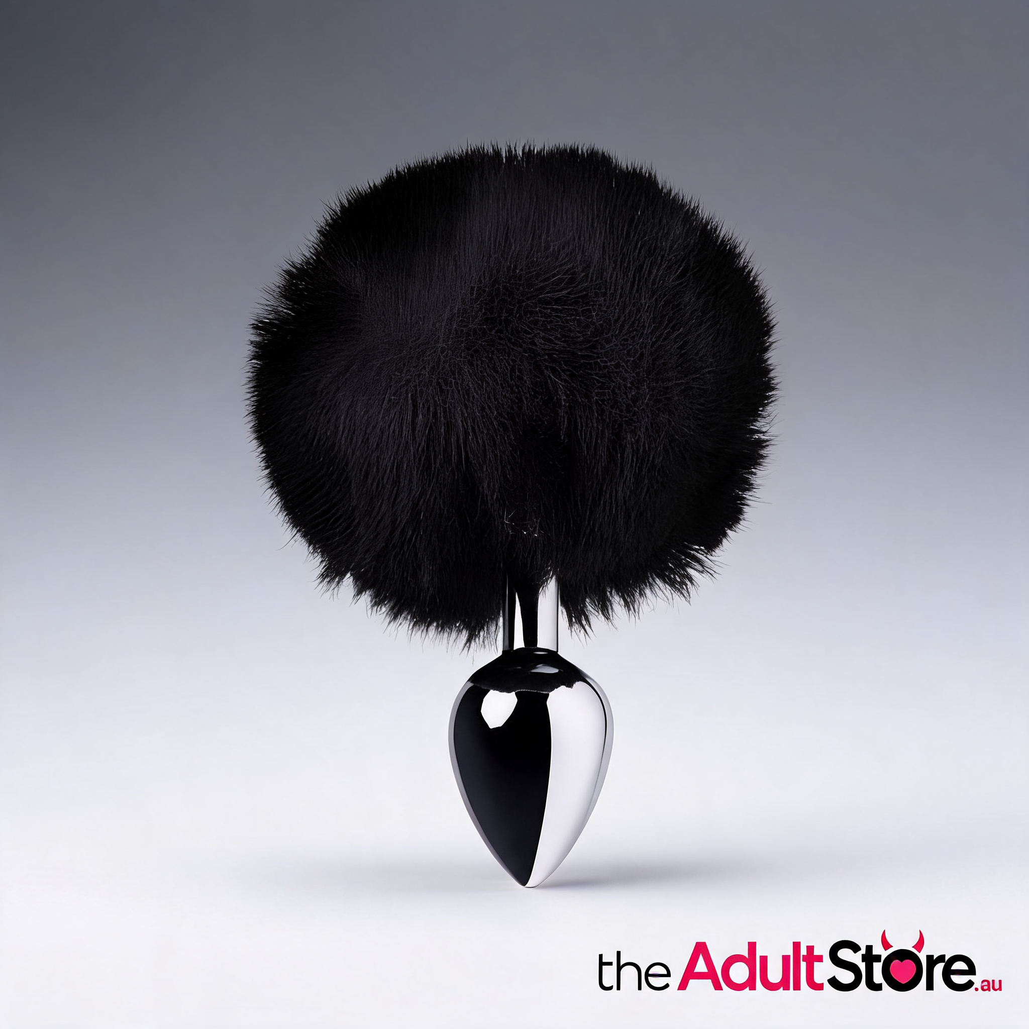Lovetoy Silver Metal Anal Plug Small With Black Tail