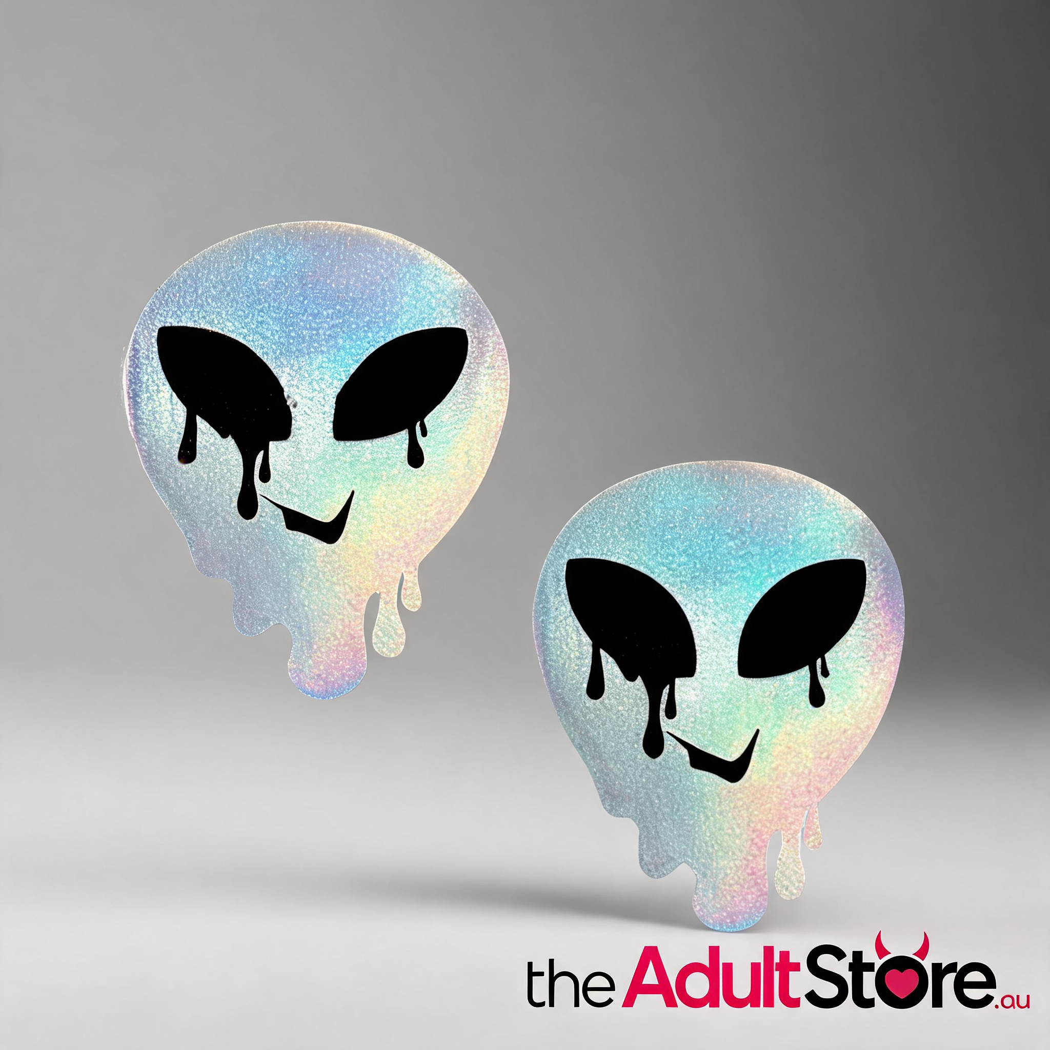 Neva Nude Holographic Melty Alien Pasties