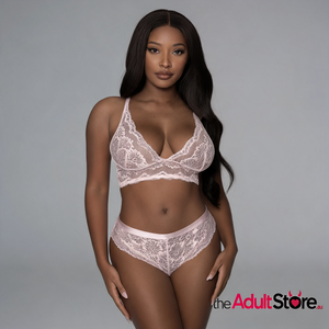 Exposed Lingerie Lace Cami And Short Set