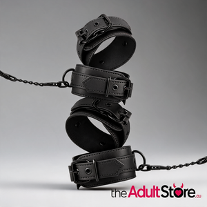 Bedroom Fantasies Kinky Bondage Set 5 Pc Black