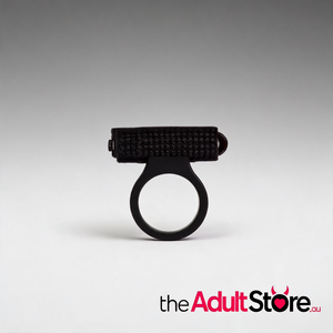 Power Bullet Cosmic Cock Ring - Black
