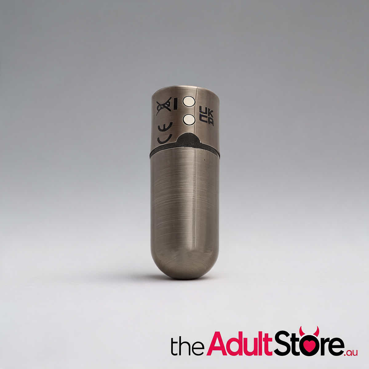 Power Bullet First Class 6Cm Rechargeable With Crystal - Gun Metal