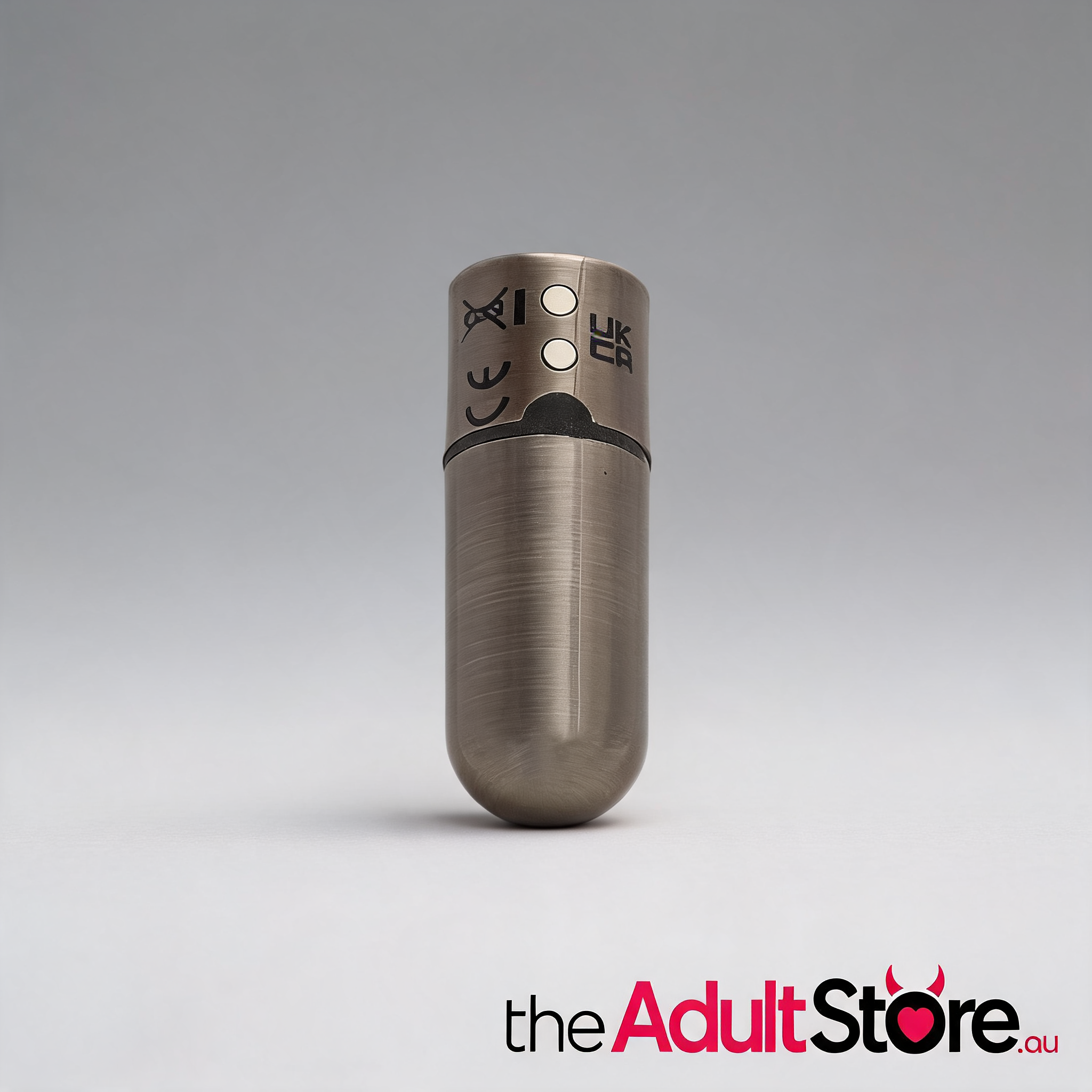 Power Bullet First Class 6Cm Rechargeable With Crystal - Gun Metal