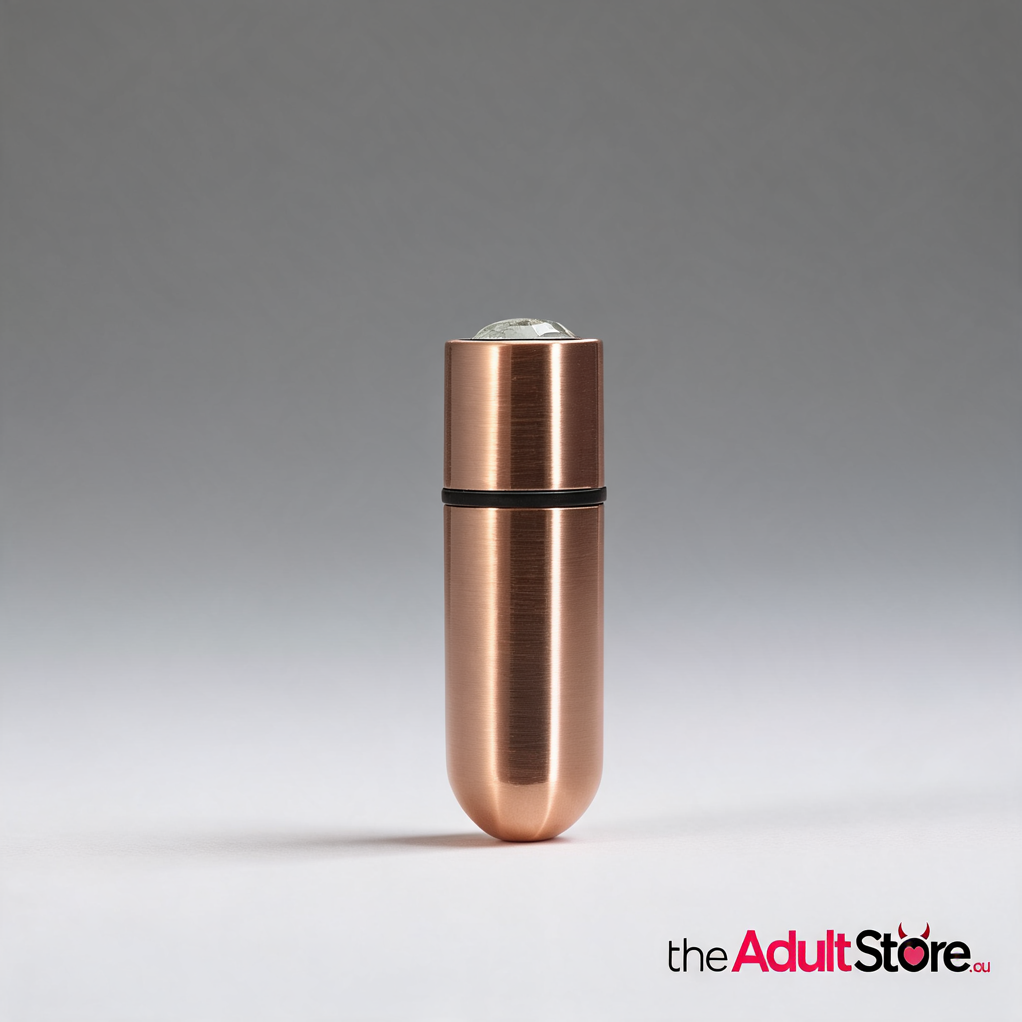 Power Bullet First Class 6Cm Rechargeable With Crystal - Rose Gold