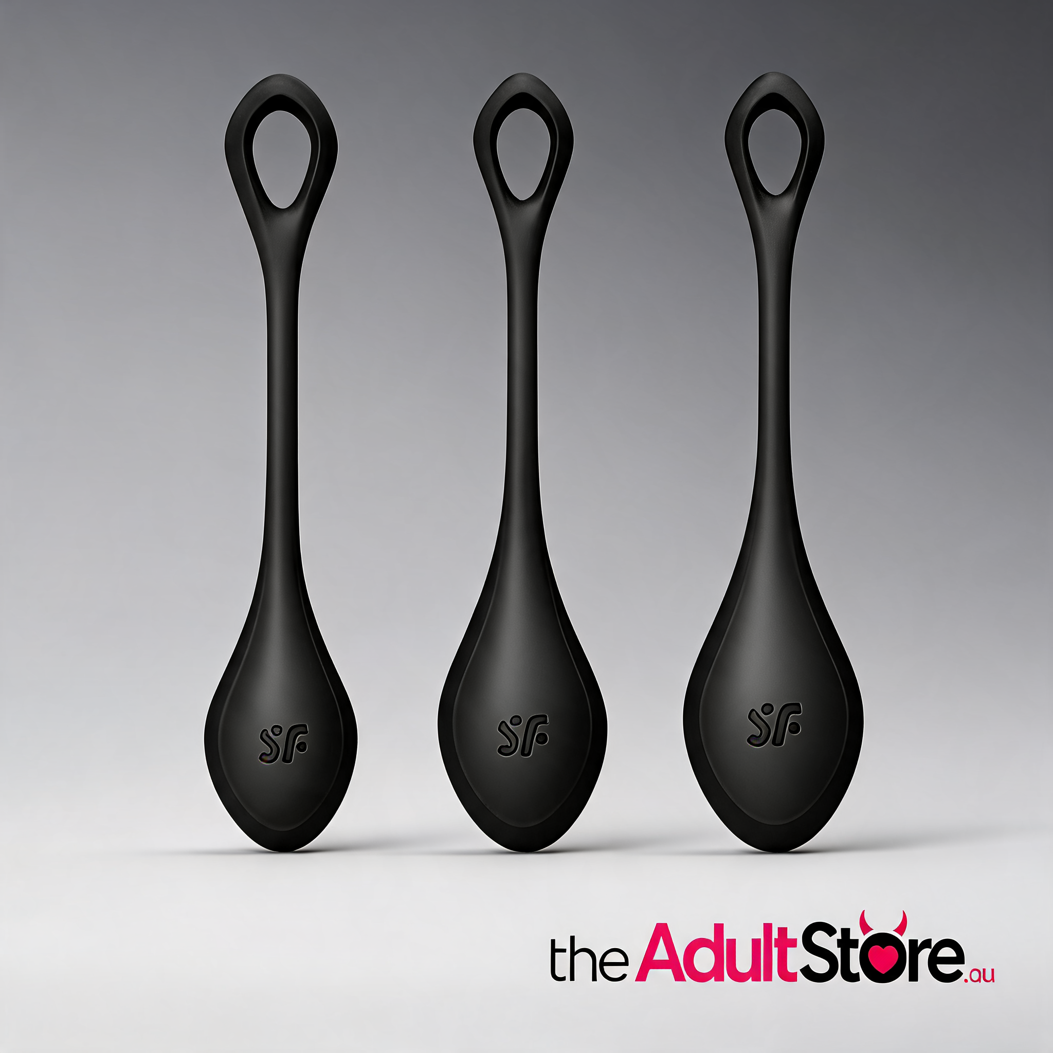Satisfyer Yoni Power Balls 2 Black 3 Pc Set