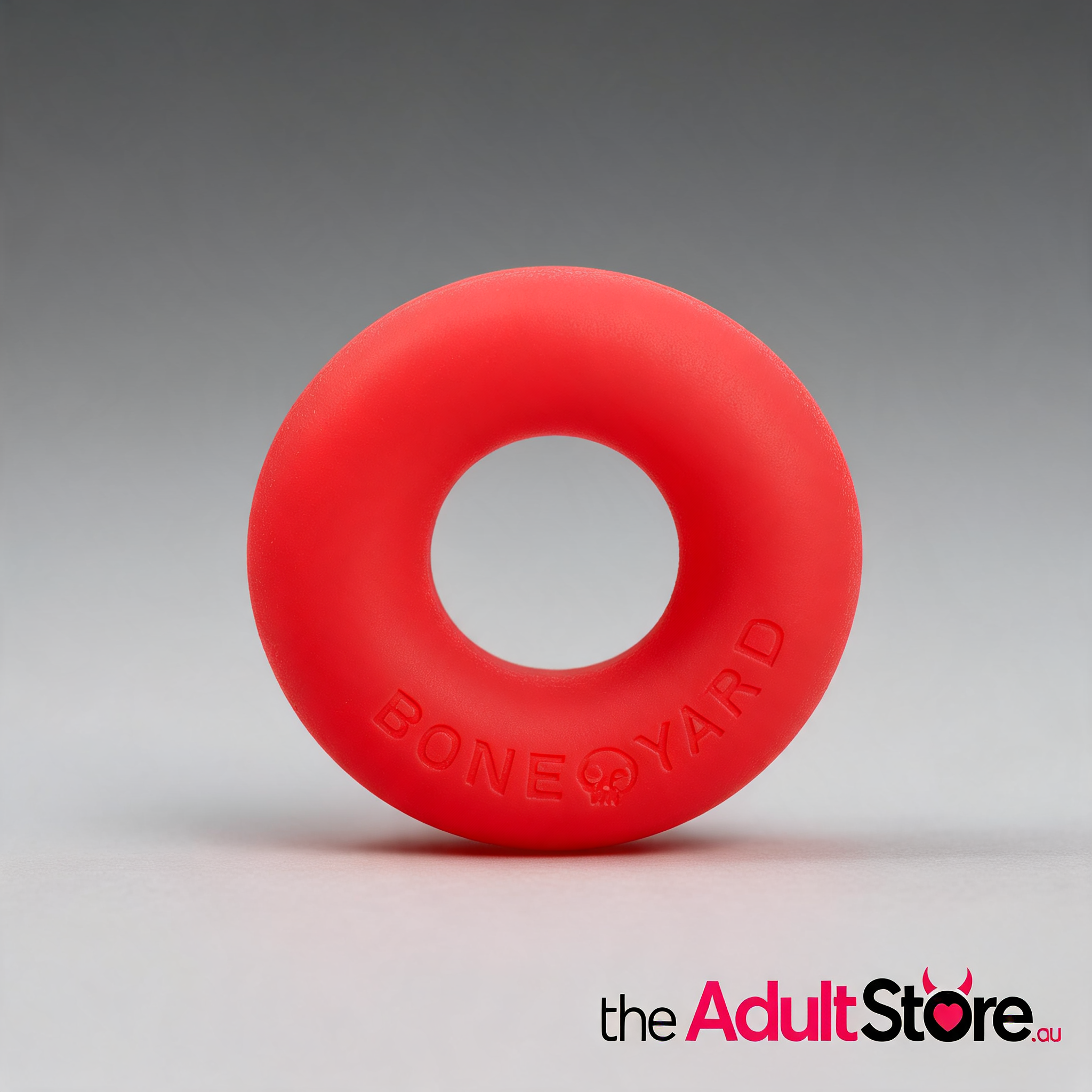 Boneyard Ultimate Silicone Cock Ring - Red
