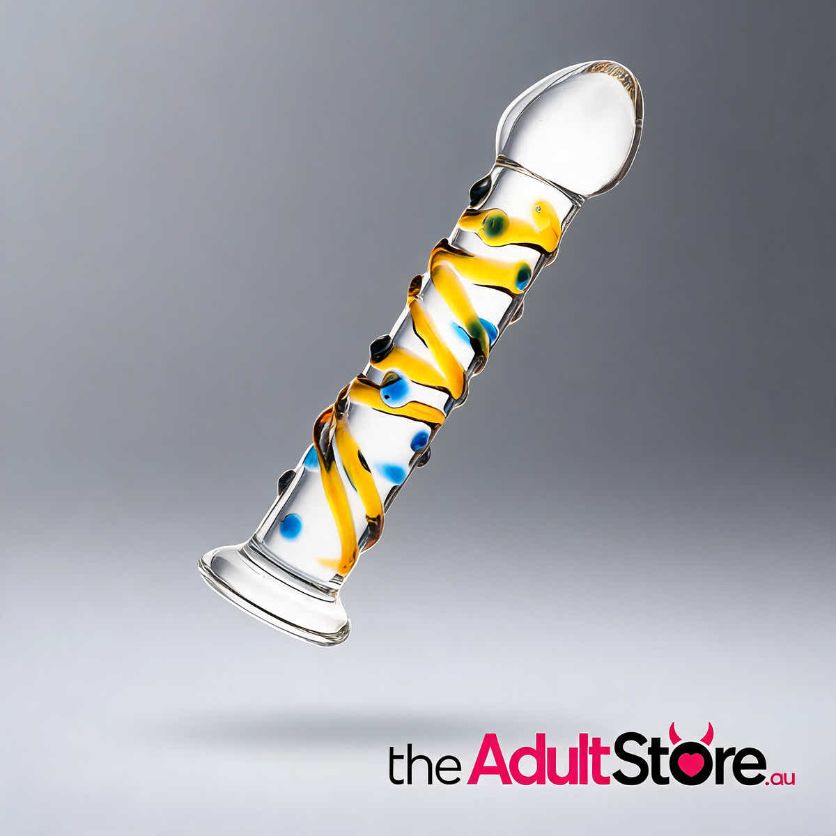 Sexus Glass Dildo Yellow 17.2Cm