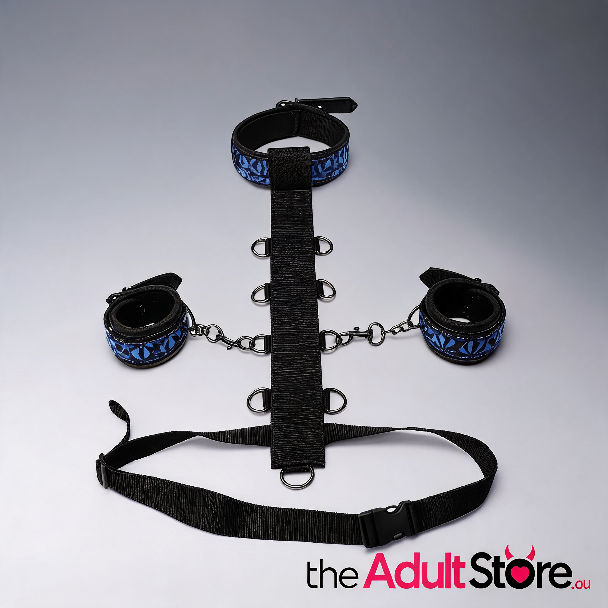 Whip Smart Diamond Body Restraint 3 Pc Set - Blue