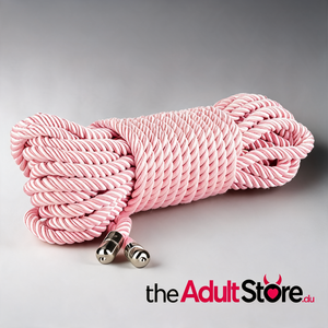 Lovetoy Rebellion Reign Rose Silky Bondage Rope Pink 10M