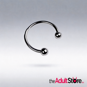 Metal Silver 30Mm Penis Erection Ring